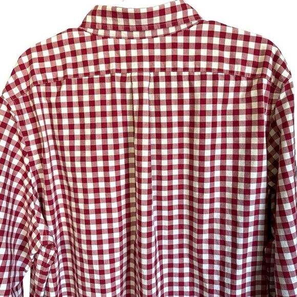 Vineyard Vines Slim Fit Tucker Casual Button Down Shirt Gingham Check Red White - Picture 5 of 6